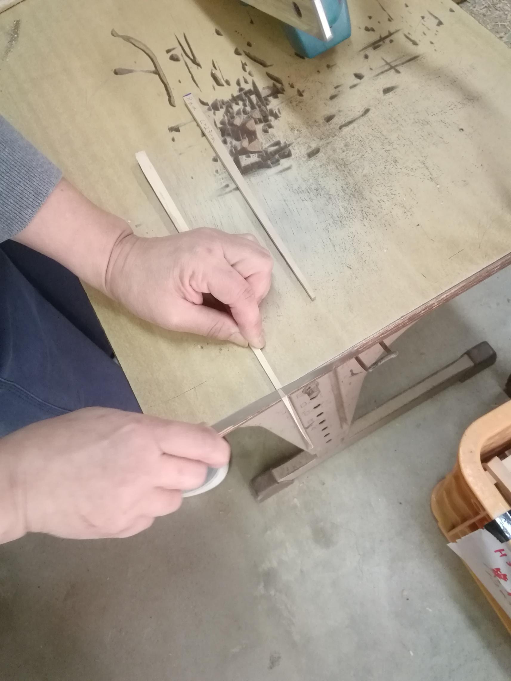 椿箸作り体験-2