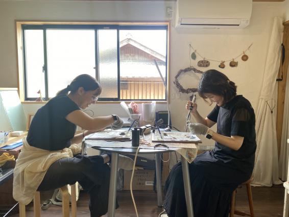 ステンドグラス製作体験-4